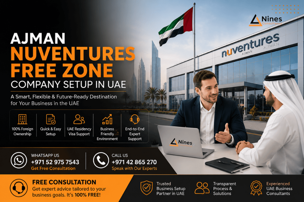 Ajman NuVenture Freezone services in uae