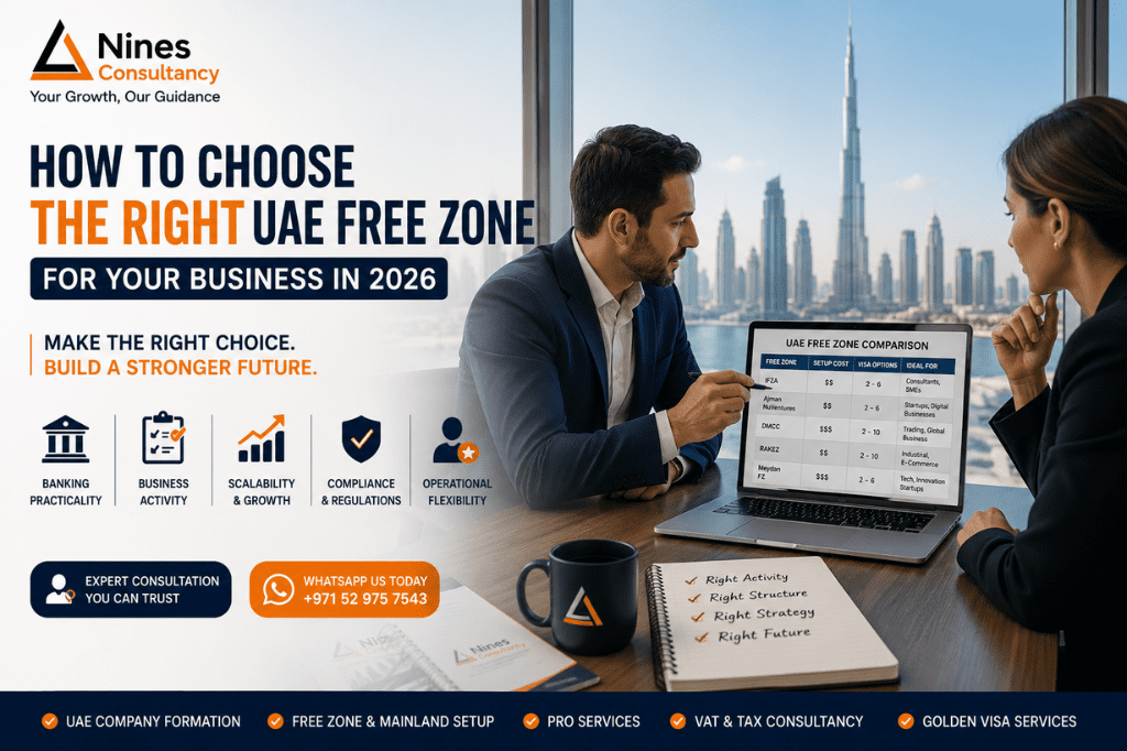 How to Choose the Right UAE Free Zone for Your Business in 2026