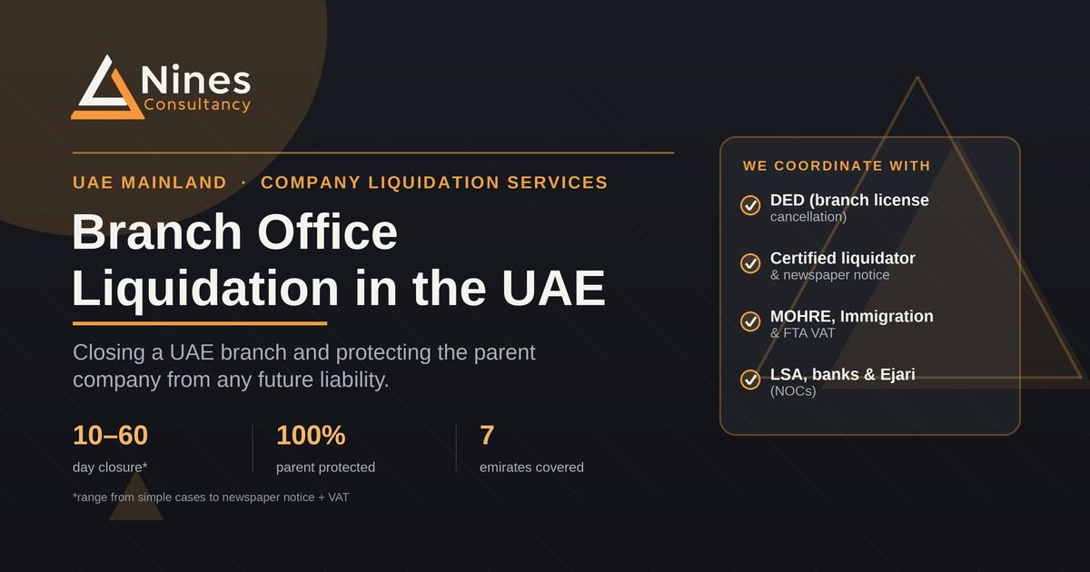 Branch Office Liquidation in UAE Mainland