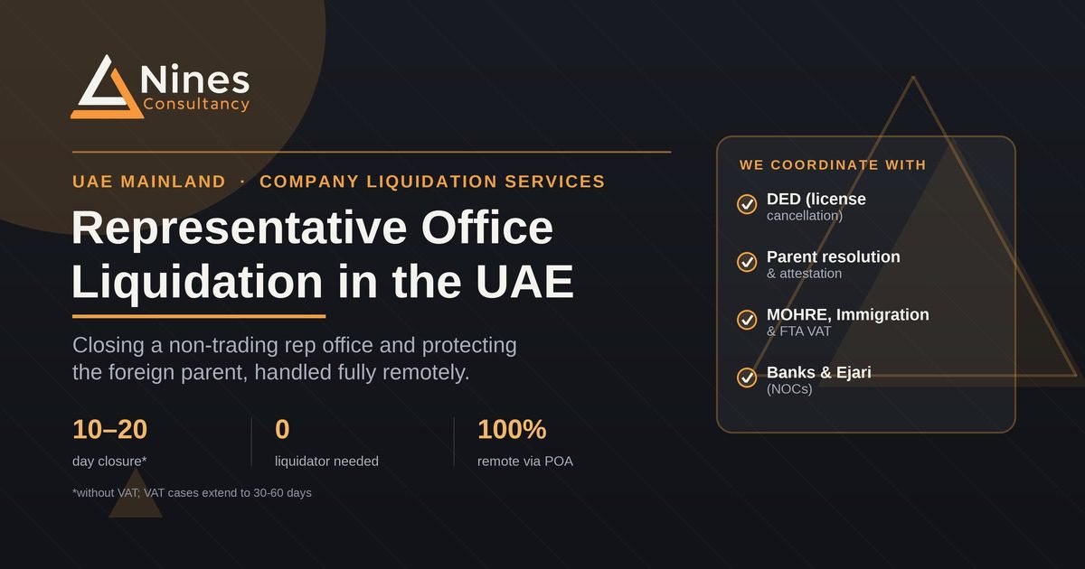 Representative Office Liquidation in UAE Mainland